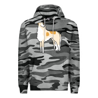 Slate Camo borzoi Premium Hoodie - linhVisuals
