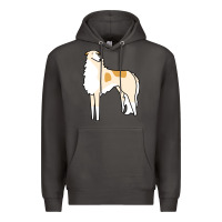 Smoke borzoi Premium Hoodie - linhVisuals