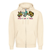 Sandshell Peace Love Texas Zipper Hoodie - RanaPortraitStore