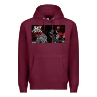 Burgundy until i return yb Premium Hoodie - linhVisuals