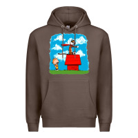 Coffee Calvin Hobbes Premium Hoodie - linhVisuals