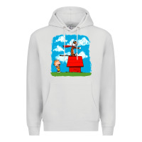 Dove Grey Calvin Hobbes Premium Hoodie - linhVisuals