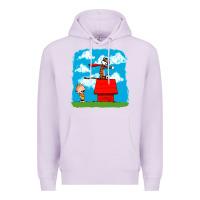 Lilac Calvin Hobbes Premium Hoodie - linhVisuals