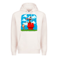 Pale Pink Calvin Hobbes Premium Hoodie - linhVisuals