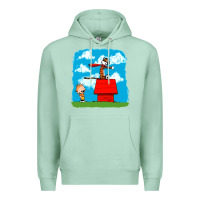 Seafoam Calvin Hobbes Premium Hoodie - linhVisuals