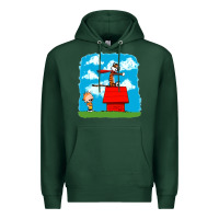 Sports Green Calvin Hobbes Premium Hoodie - linhVisuals