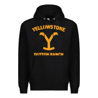 Black dutton ranch Premium Hoodie - linhVisuals