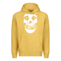 Antique Gold mens skull Premium Hoodie - linhVisuals