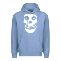 Colony Blue mens skull Premium Hoodie - linhVisuals