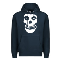 Navy mens skull Premium Hoodie - linhVisuals