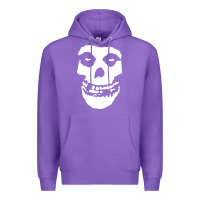 Purple mens skull Premium Hoodie - linhVisuals