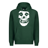 Sports Green mens skull Premium Hoodie - linhVisuals