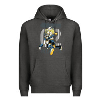 Charcoal Heather kagamine rin len Premium Hoodie - linhVisuals