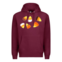 Burgundy candy corn Premium Hoodie - linhVisuals