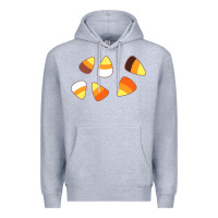 Heather Grey candy corn Premium Hoodie - linhVisuals