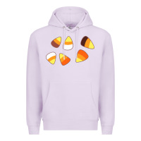Lilac candy corn Premium Hoodie - linhVisuals