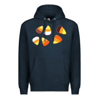 Navy candy corn Premium Hoodie - linhVisuals