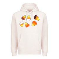Pale Pink candy corn Premium Hoodie - linhVisuals