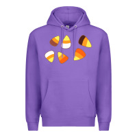 Purple candy corn Premium Hoodie - linhVisuals