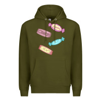 Army Green candy pieces Premium Hoodie - linhVisuals