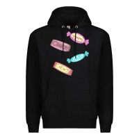 Black candy pieces Premium Hoodie - linhVisuals