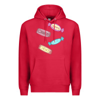 Cardinal candy pieces Premium Hoodie - linhVisuals