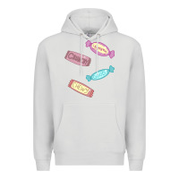 Dove Grey candy pieces Premium Hoodie - linhVisuals
