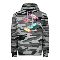 Slate Camo candy pieces Premium Hoodie - linhVisuals