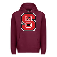 Burgundy north carolina state Premium Hoodie - linhVisuals