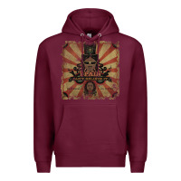 Burgundy t pain can't believe it Premium Hoodie - linhVisuals