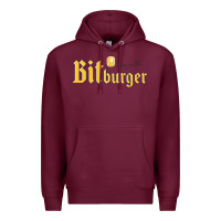 Burgundy #bitburger Premium Hoodie - linhVisuals