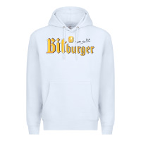 White #bitburger Premium Hoodie - linhVisuals