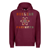 Burgundy nuclear engineering quote Premium Hoodie - linhVisuals
