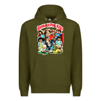 Army Green garbage pail kids Premium Hoodie - linhVisuals