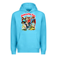 Ocean Blue garbage pail kids Premium Hoodie - linhVisuals