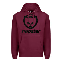 Burgundy napster    napster Premium Hoodie - linhVisuals