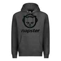 Charcoal Heather napster    napster Premium Hoodie - linhVisuals