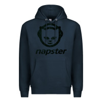 Navy napster    napster Premium Hoodie - linhVisuals