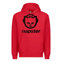 Red napster    napster Premium Hoodie - linhVisuals