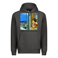 Charcoal Heather belle and sebastian 90s style fanart design Premium Hoodie - linhVisuals