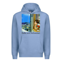 Colony Blue belle and sebastian 90s style fanart design Premium Hoodie - linhVisuals