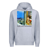Heather Grey belle and sebastian 90s style fanart design Premium Hoodie - linhVisuals