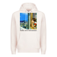 Pale Pink belle and sebastian 90s style fanart design Premium Hoodie - linhVisuals