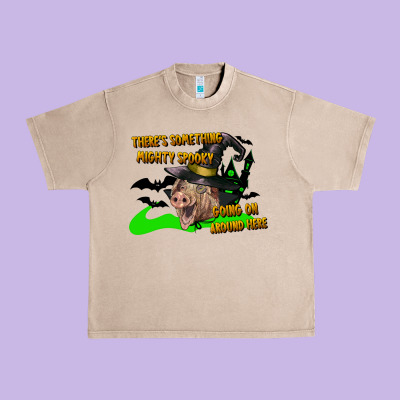 There's Something Mighty Going On Around Here Pig Urban Heavy Tee Designed By Lillyallendesigns