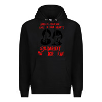 Black baader–meinhof raf original 70s design Premium Hoodie - linhVisuals