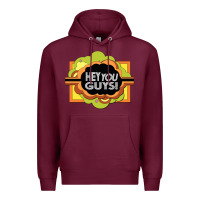 Burgundy hey you guys   the electric company Premium Hoodie - linhVisuals