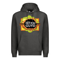 Charcoal Heather hey you guys   the electric company Premium Hoodie - linhVisuals