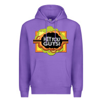 Purple hey you guys   the electric company Premium Hoodie - linhVisuals