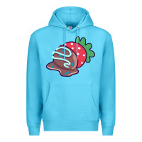 Ocean Blue chocolate covered strawberry Premium Hoodie - linhVisuals