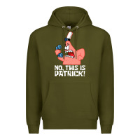 Army Green no this is patrick Premium Hoodie - linhVisuals